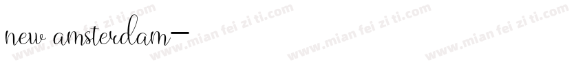 new amsterdam字体转换